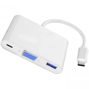 4xem 4XUSBCHUB03 Usb-c Dock With Vga And Usb 3.0 Power Delivery