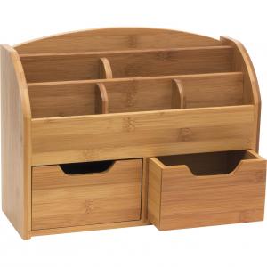 Clipper 809 Bamboo Desk Organizer