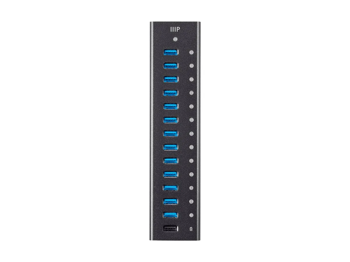 Monoprice 35914 Heavy Duty 13-port Usb 3.0 Hub_ With Ac Adapter