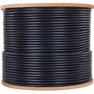 4xem 4XCAT71000BK 1000ft Roll Of Cat7 1000mhz Utp