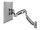 K1W120S | Chief K1 Wall Mount Single Display Arm - Silver 2L
