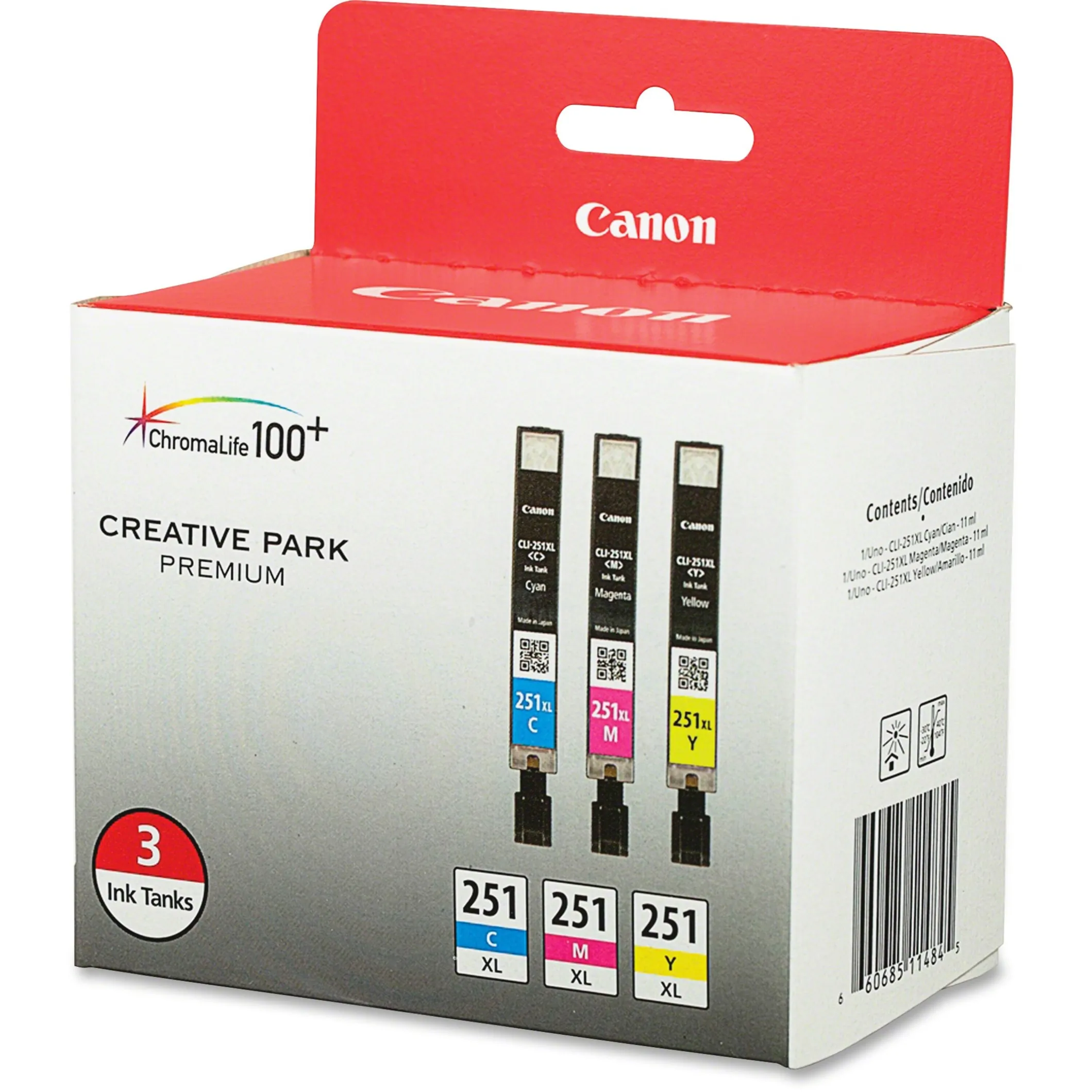 Axis 6449B009 Cli-251xl - 3 Color - Ink Pack - Value Pack - Cli-251 Xl