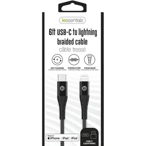 IEN-BC6C2L-BK | Digipower 6ft Braided USB-C to Lightning