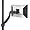 K1P120B | Chief K1 Single Display Pole Mount - Black Arm