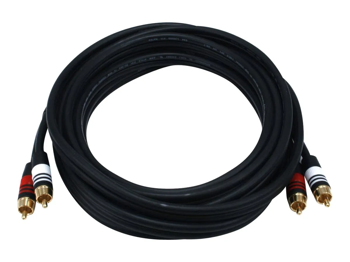 Monoprice 5348 Rca Plug2 Rca Plug Mm Cable -black15ft