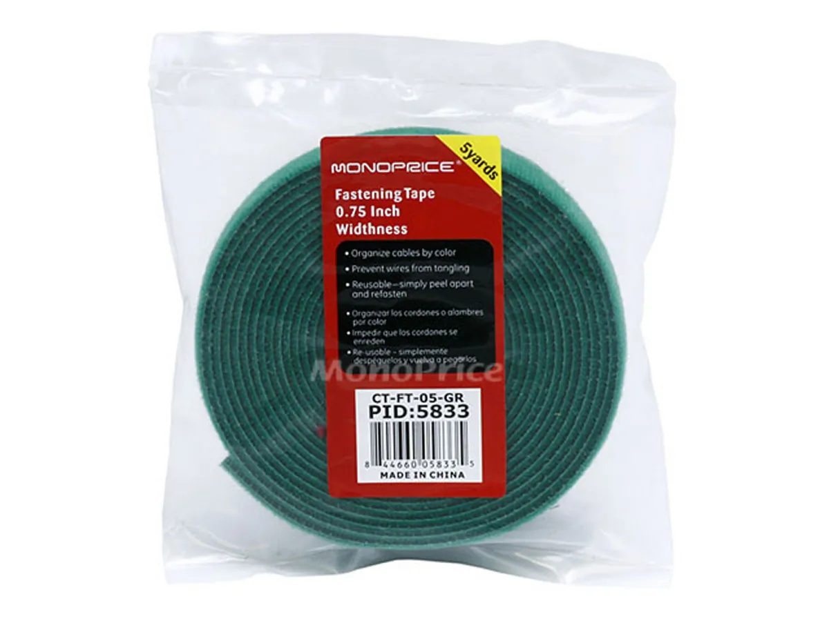 Monoprice 5833 Tape 0.75-inch 5 Yardroll - Green