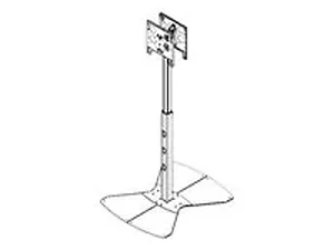 PF2UB | Chief Lfp Adjustable Dual Head Floor Stand with
