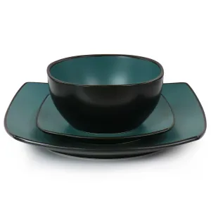 Gibson 130934.16 Elite Soho Lounge 16-piece Dinnerware Set - Teal