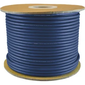 4xem 4XCAT6A1000BL 1000ft Cat6a 500mhz Utp Network Cable Roll - Blue