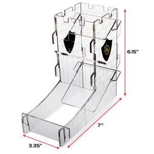 Generic ENTTADT100CLWS Dice Tower Tray For Tabletop Rpg Games