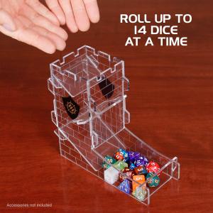 Generic ENTTADT100CLWS Dice Tower Tray For Tabletop Rpg Games