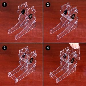 Generic ENTTADT100CLWS Dice Tower Tray For Tabletop Rpg Games