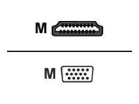 Addon HDMI2VGAMM6 6ft Hdmi 1.3 Male To Vga Male Black Cable For Resolu