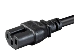 Monoprice 40069 Heavy Duty Power Cord - Nema 5-15p To Iec 60320 C15_ 1