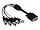 6654 | Monoprice 1FT HD15 Male to BNC Male Cable - Black