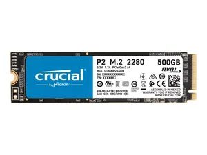 CT500P2SSD8T | Crucial P2 500GB NVMe PCIe M.2 SSD with 3D