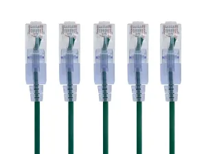 Monoprice 29430 Slimrun Cat6a Ethernet Patch Cable 5pack