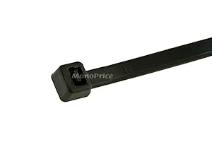 5761 | Monoprice 8-Inch Black Cable Ties - 100 Pack - 40
