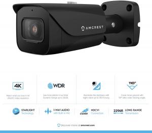 Amcrest AMC4KBC28-B Amcrest 4k Ultra Hd Analog Bullet Camera With Nigh