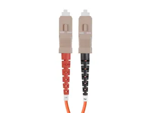 Monoprice 38235 Om1 Fiber Optic Cable -lcupc-scupc_ Multi Mode_ Duplex