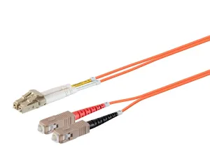 Monoprice 38235 Om1 Fiber Optic Cable -lcupc-scupc_ Multi Mode_ Duplex