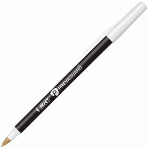 Bic BIC GSAM 60BK Prevaguard Round Stic Ballpoint Pen - Medium Pen Poi