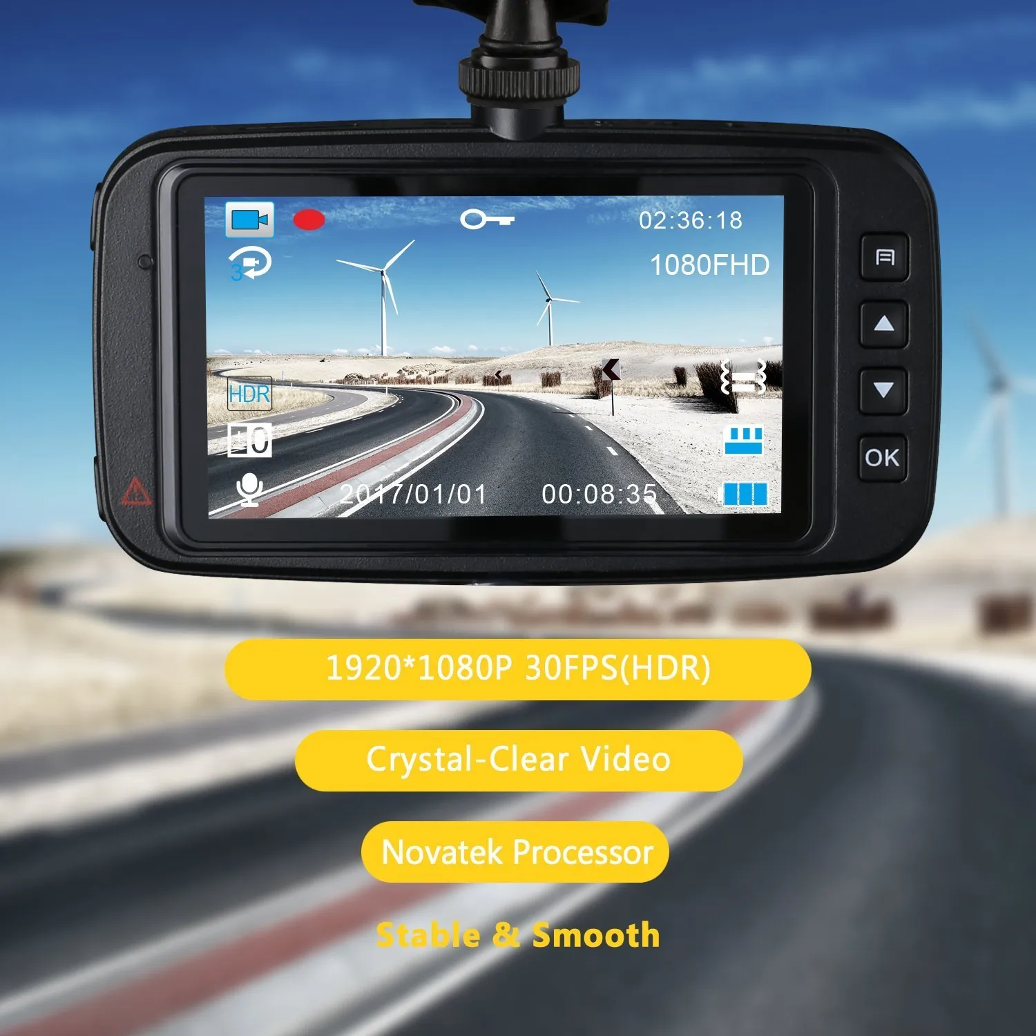 Idea Z1P Z-edge Dvr Dash Cam 150degree