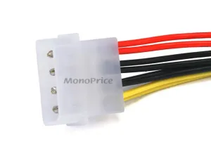 Monoprice 1313 Molex (5.25 M)molex(2x 5.25 F) Split