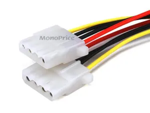 Monoprice 1313 Molex (5.25 M)molex(2x 5.25 F) Split