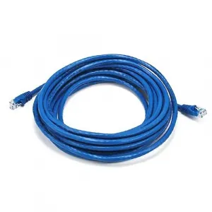 Monoprice 4985 20ft Cat5e Patch Cable - Blue Ethernet Connection