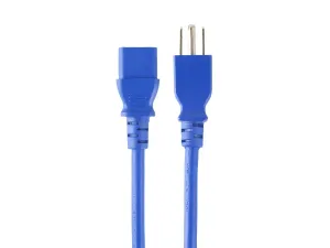 Monoprice 33607 10ft 18awg Blue Power Cord Cable