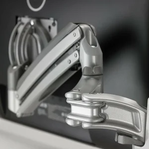 KXC420S | Chief KX Dual Arm Quad Desk Mount - Silver