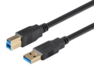 Monoprice 13747 Select Series Usb 3.0 Type-a To Type-b Cable_ Black_ 3