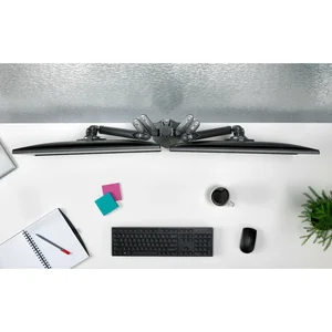 KXC330B | Chief KX CLMN DESK MOUNT TRI ARM MONITOR HOLDER