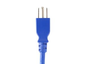 Monoprice KCC 33560 2ft 18awg Blue Power Cord Cable