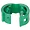 PCBANDGR-Q | Panduit Green Patch Cord Color Band - 25 Pack