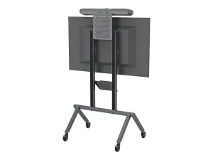 Heckler H730BG Av Cart For Logitech Rally Bar - Adjustable Design