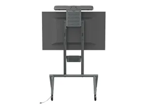 Heckler H730BG Av Cart For Logitech Rally Bar - Adjustable Design