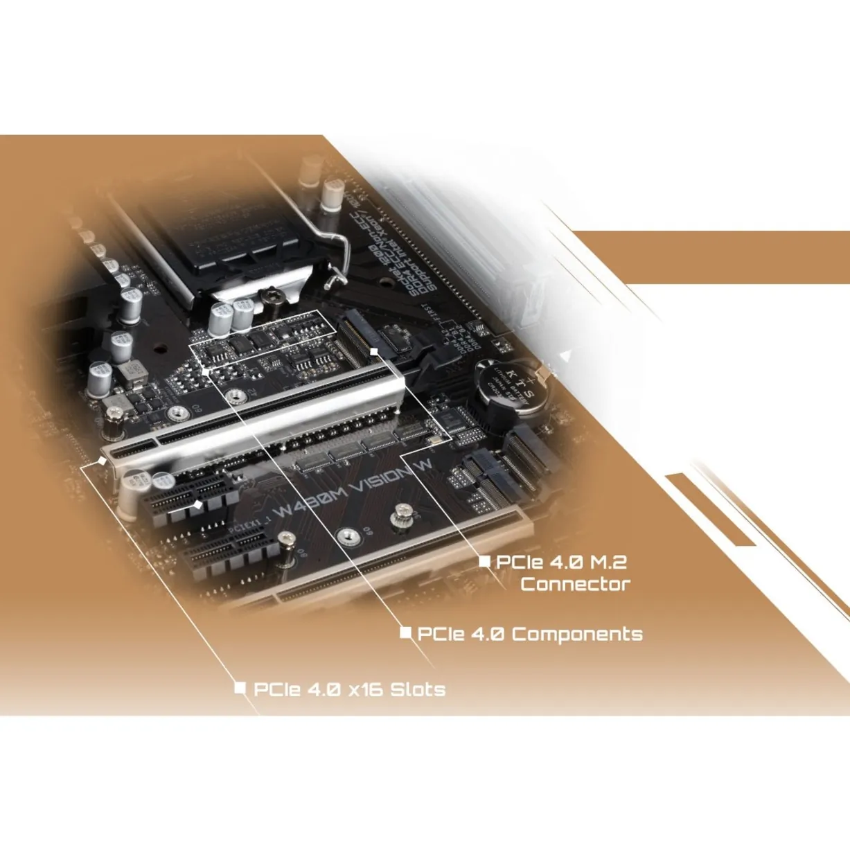 Gigabyte W480M VISION W Mb W480m Vision W Xeon Lga1200 W480 128gb Ddr4