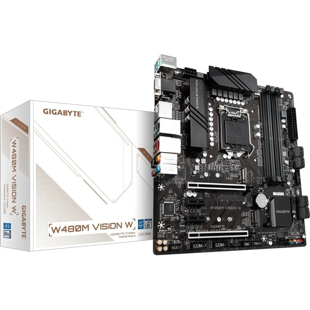 Gigabyte W480M VISION W Mb W480m Vision W Xeon Lga1200 W480 128gb Ddr4