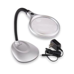 Carson LM20 4.3 Inch Led Lighted Magnifying Lamp 2x W 5x Spot Lens