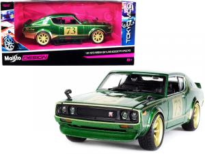 Maisto 32539grn 1973 Nissan Skyline 2000gt-r (kpgc110) 73 Green Metall