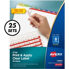 Avery SMD 11993 Averyreg; Index Maker Index Divider - 200 X Divider(s)