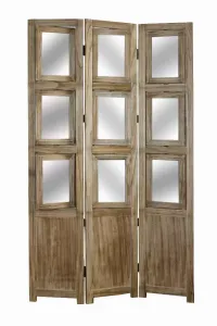 Homeroots.co 277087 1 X 39 X 63 Brown Wood Photo  Screen