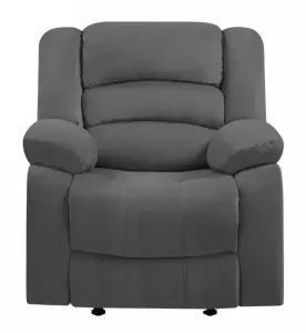 Homeroots.co 329377 40 Contemporary Grey Fabric Chair