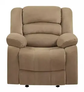 Homeroots.co 329373 40 Contemporary Beige Fabric Chair