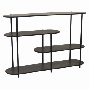 Plutus PBTH92267 Metal Plant Stand In Black Metal