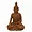 Plutus Brands Elegant Brown Resin Buddha Figurine - 41.75