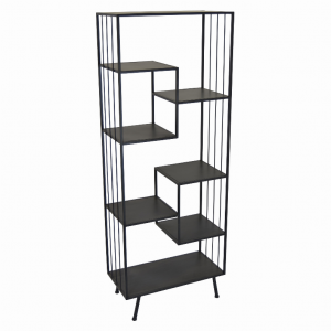 Plutus PBTH92409 Metal Plant Stand In Black Metal