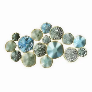 Plutus Brands Elegant Blue Metal Wall Decor by Plutus Brands